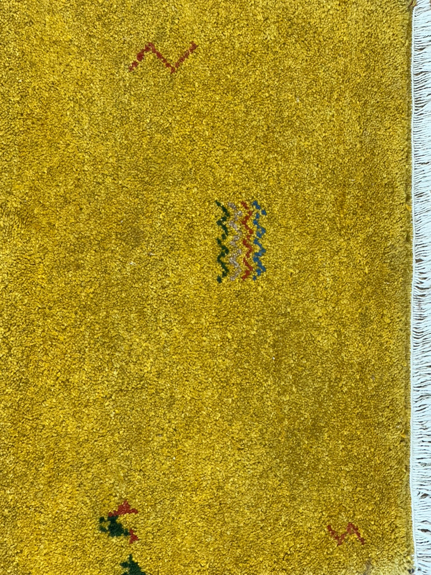 Orientteppich handgeknüpft Gabbeh Indian 162x62 cm