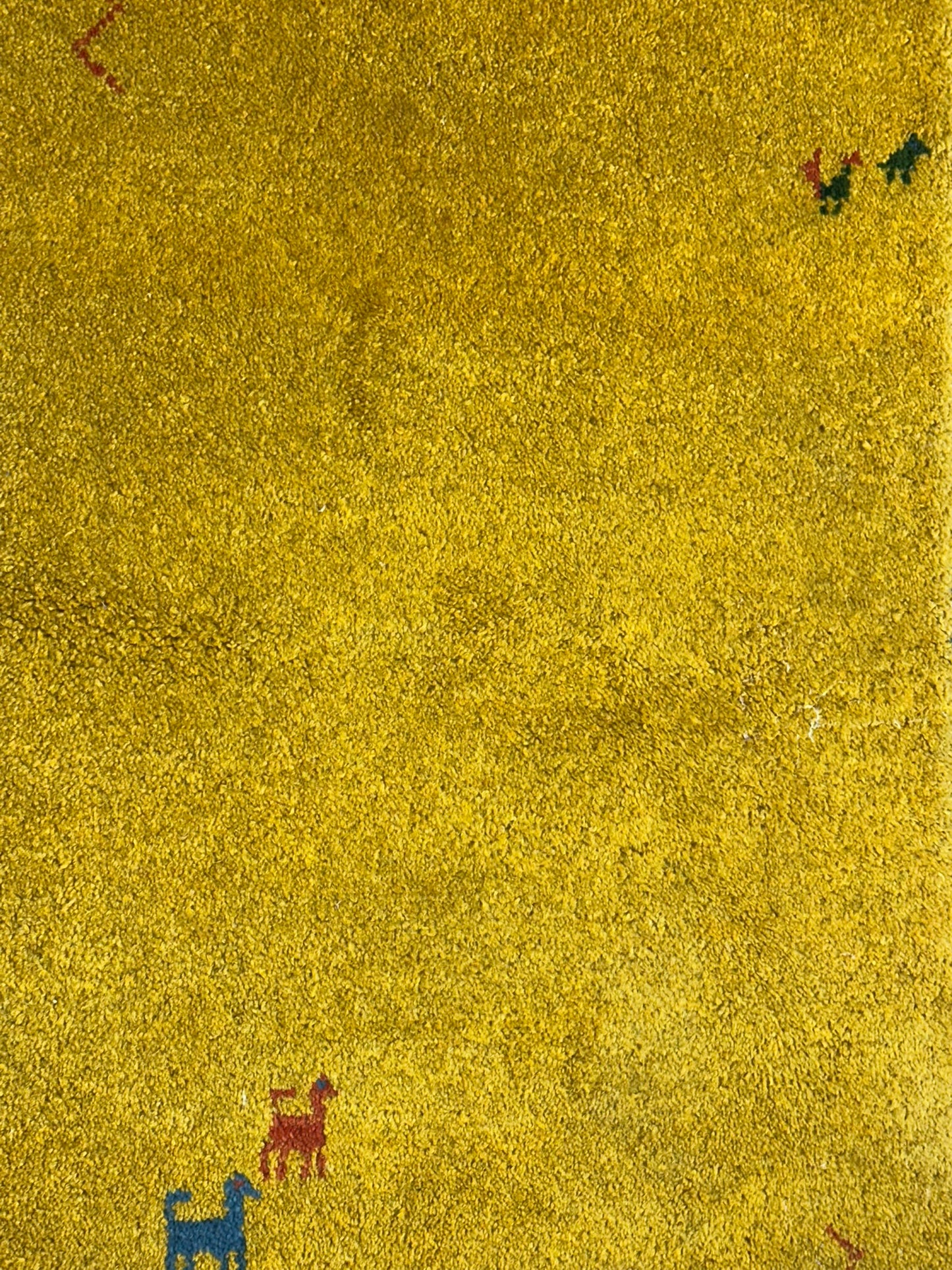 Orientteppich handgeknüpft Gabbeh Indian 162x62 cm