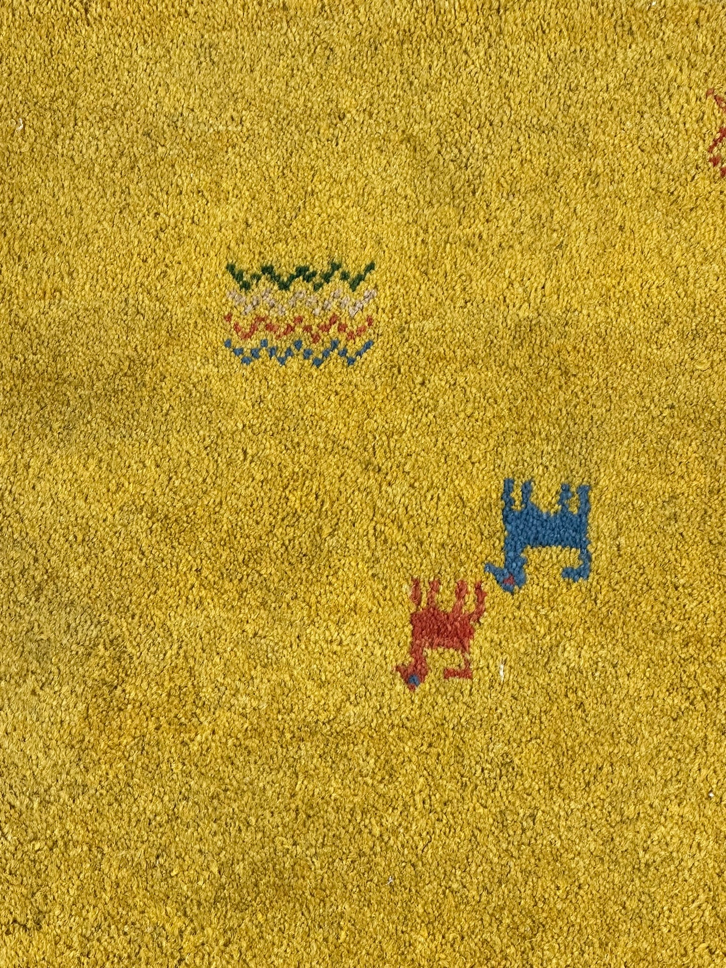 Orientteppich handgeknüpft Gabbeh Indian 162x62 cm