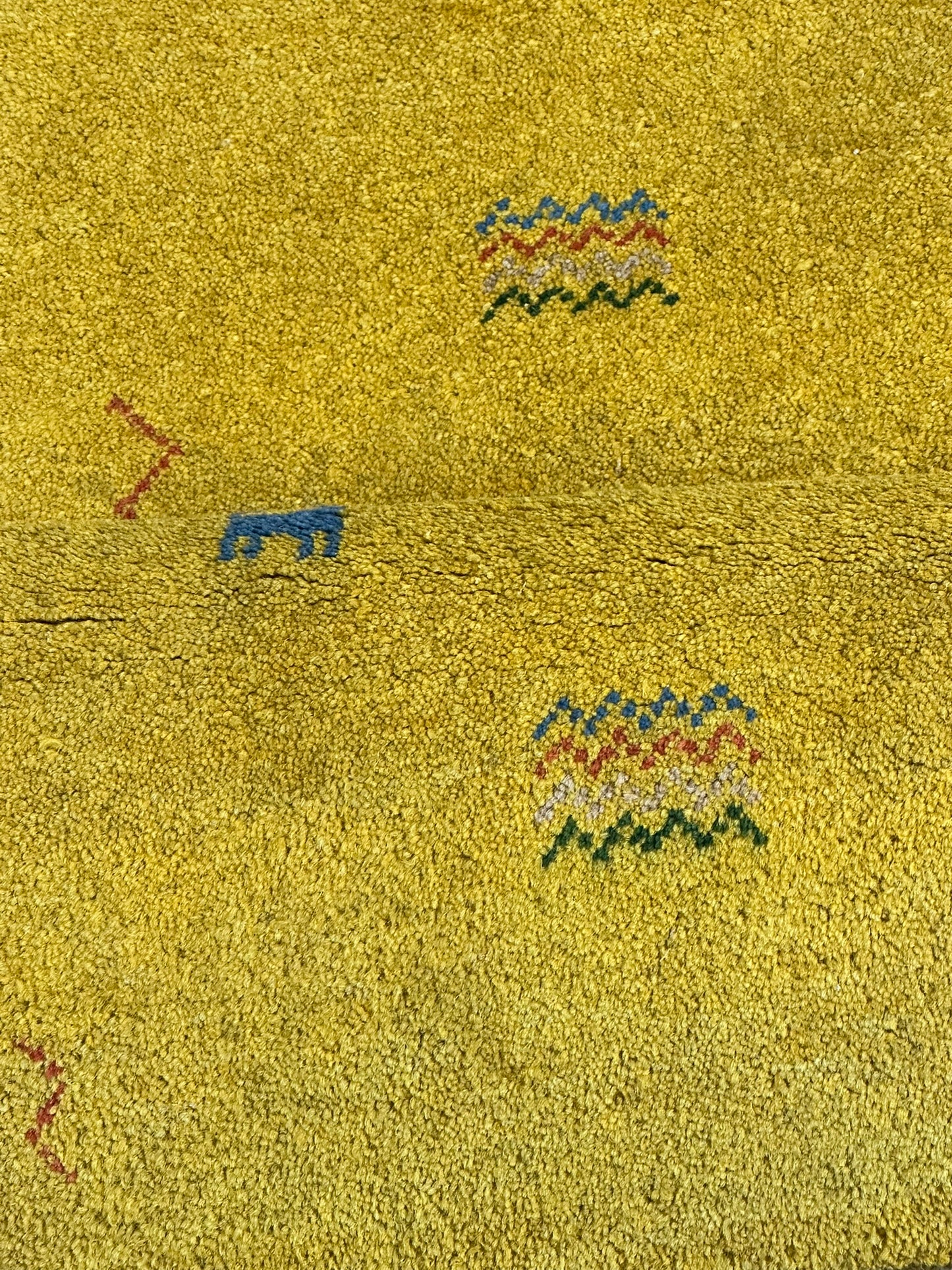 Orientteppich handgeknüpft Gabbeh Indian 162x62 cm