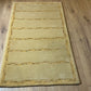 Indischer Gabbeh Teppich Handgeknüpft Gelb Geometrisch 160x93 cm