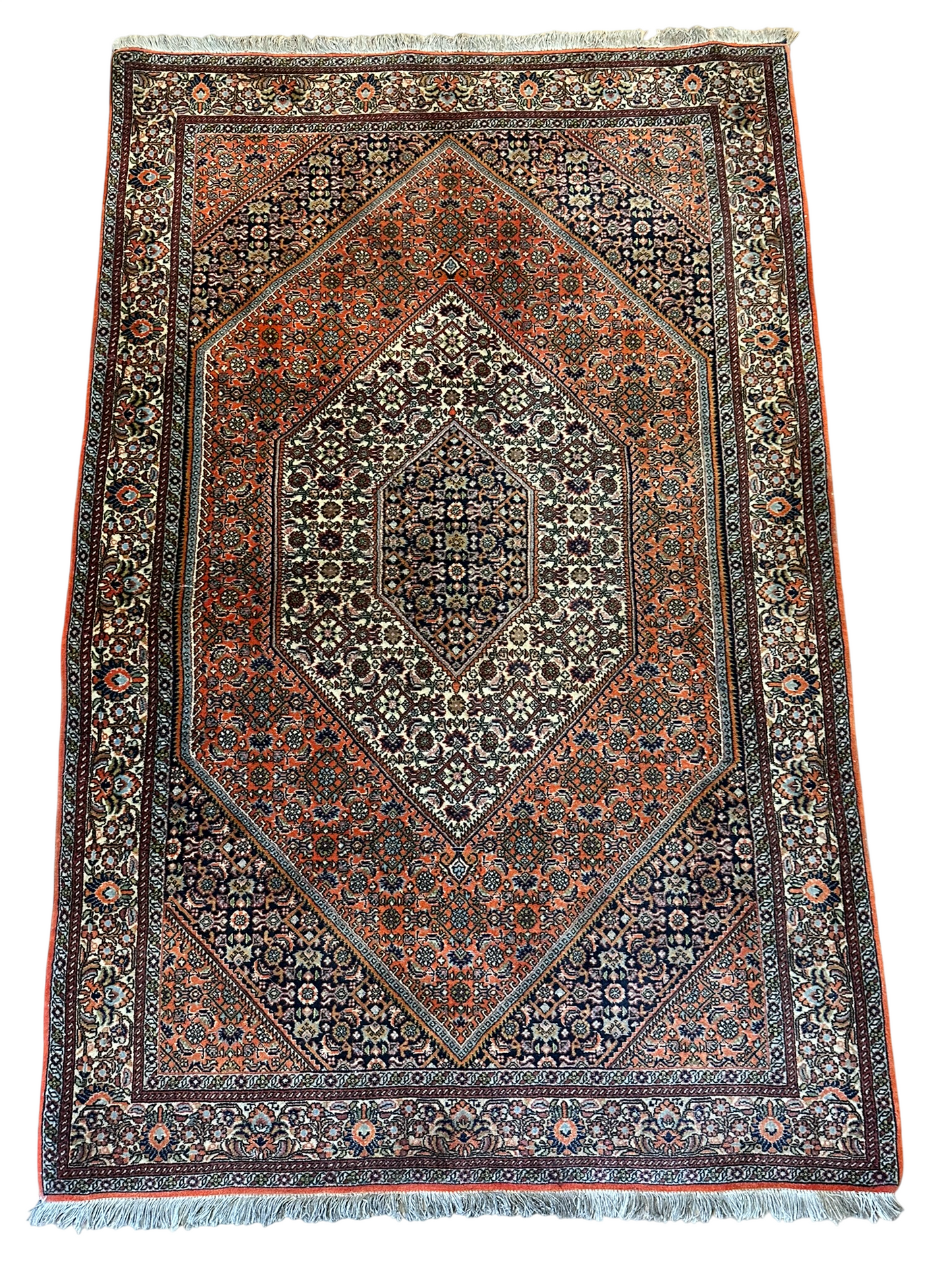 Orientteppich handgeknüpft 174x113 cm Bidjar Schurwolle