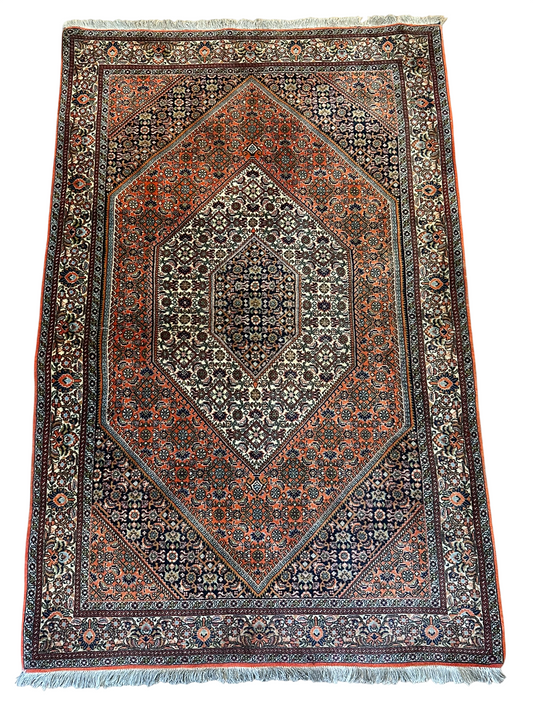 Orientteppich handgeknüpft 174x113 cm Bidjar Schurwolle