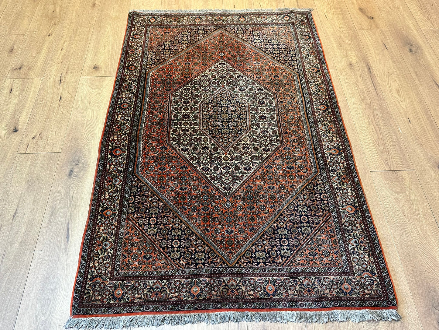 Orientteppich handgeknüpft 174x113 cm Bidjar Schurwolle