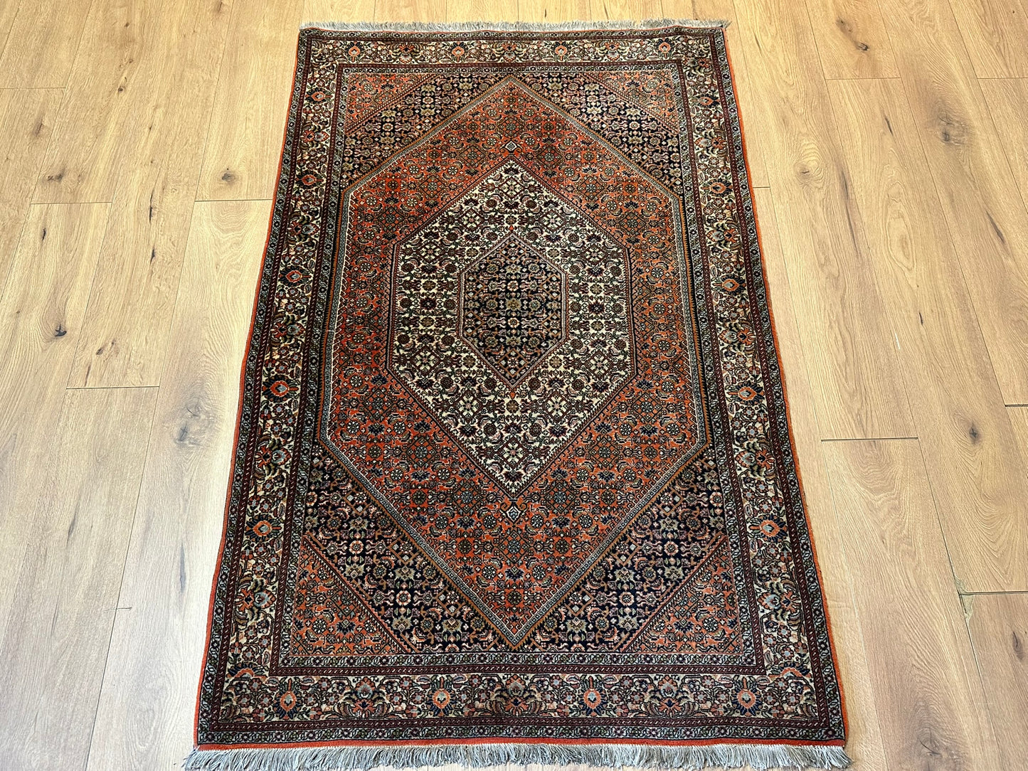 Orientteppich handgeknüpft 174x113 cm Bidjar Schurwolle