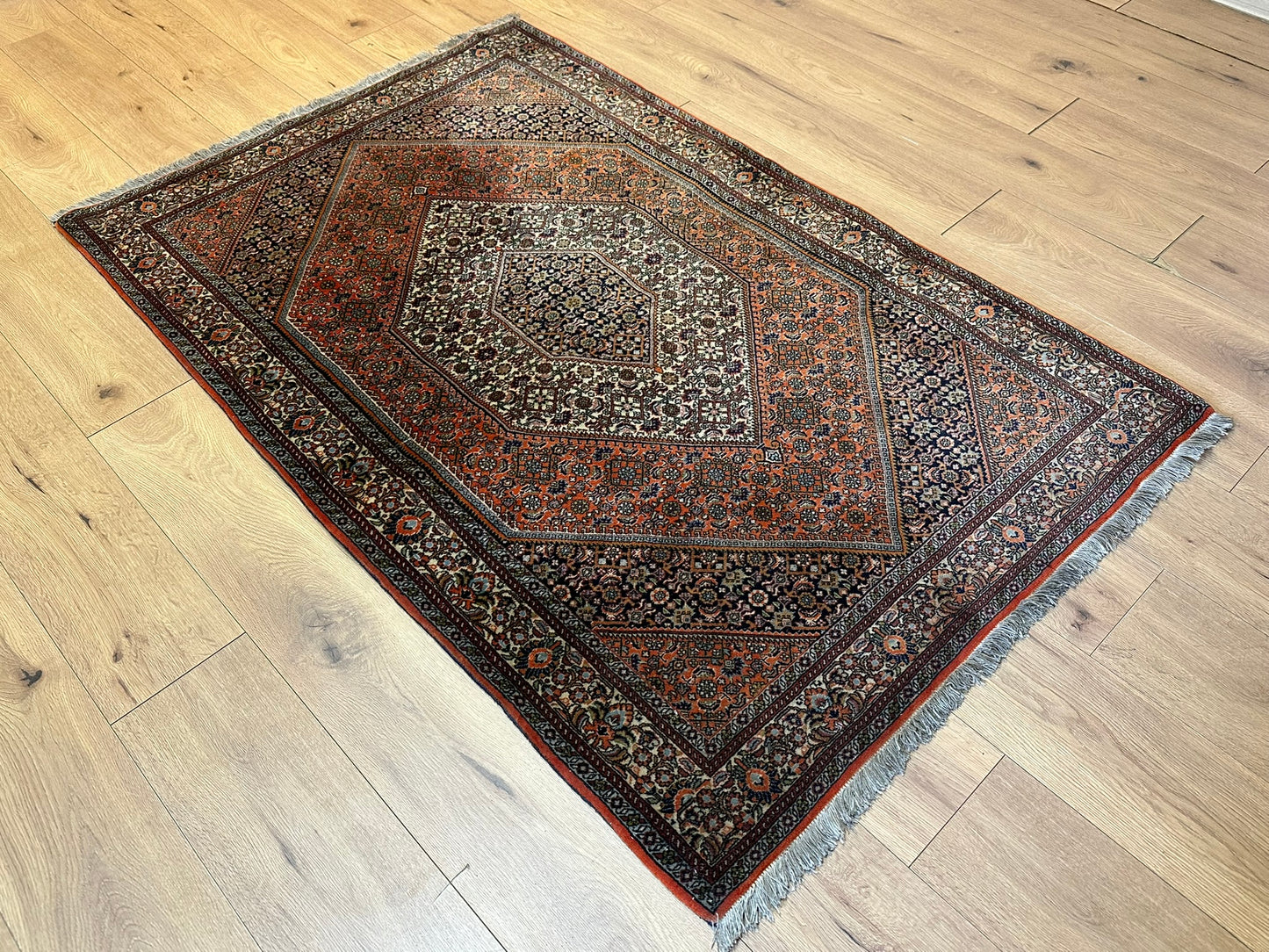 Orientteppich handgeknüpft 174x113 cm Bidjar Schurwolle