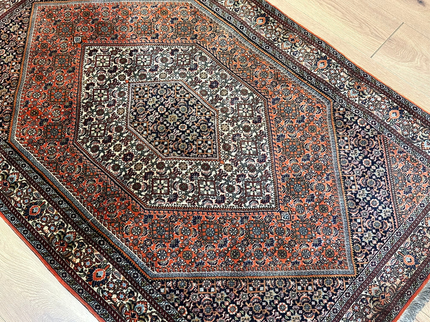 Orientteppich handgeknüpft 174x113 cm Bidjar Schurwolle