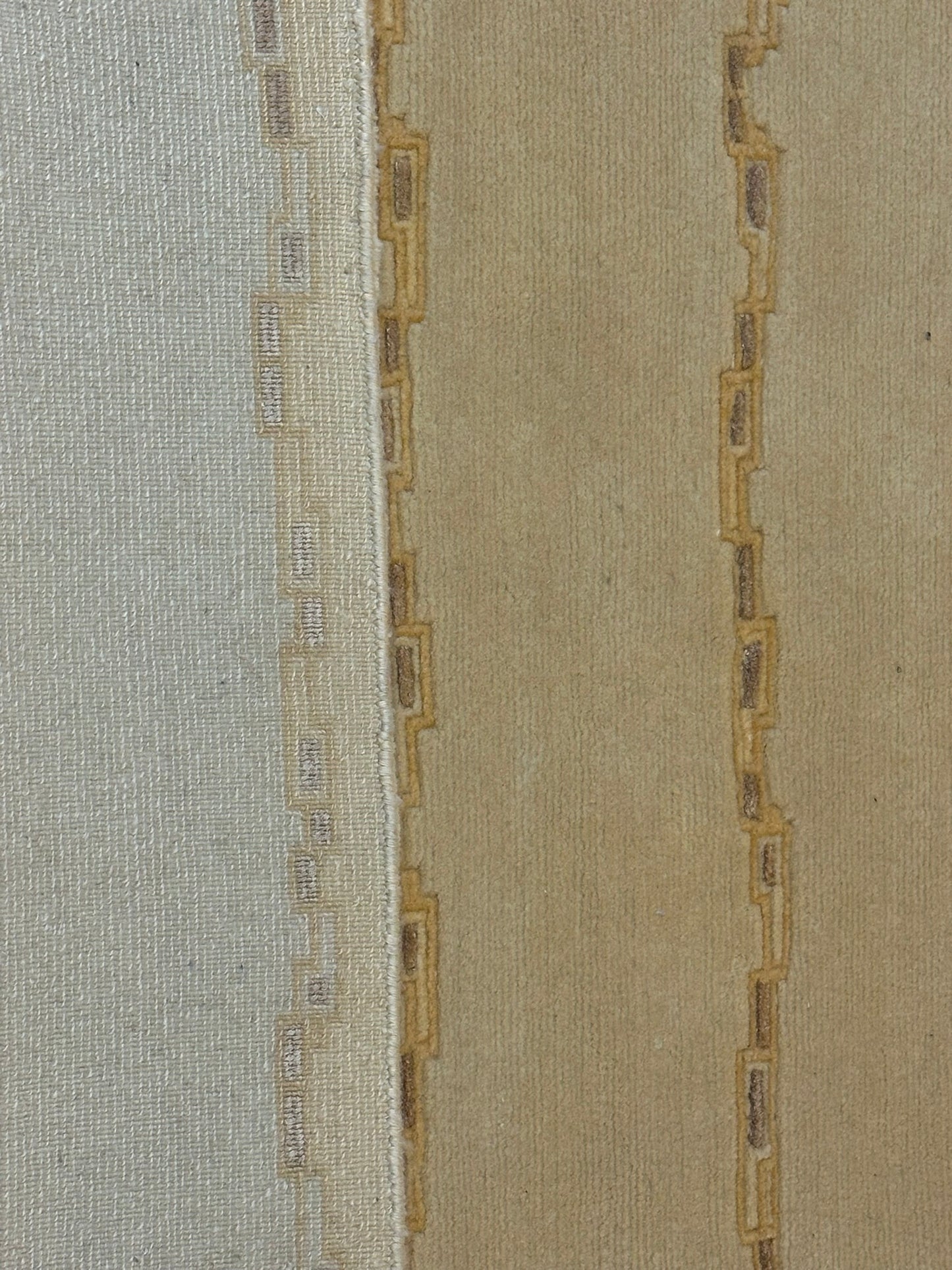 Indischer Gabbeh Teppich Handgeknüpft Gelb Geometrisch 160x93 cm