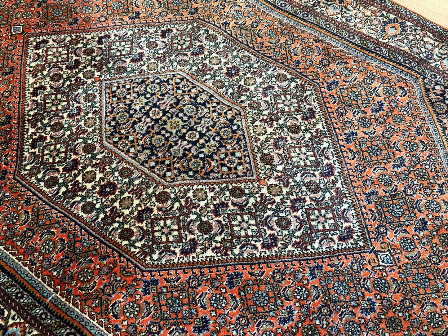 Orientteppich handgeknüpft 174x113 cm Bidjar Schurwolle