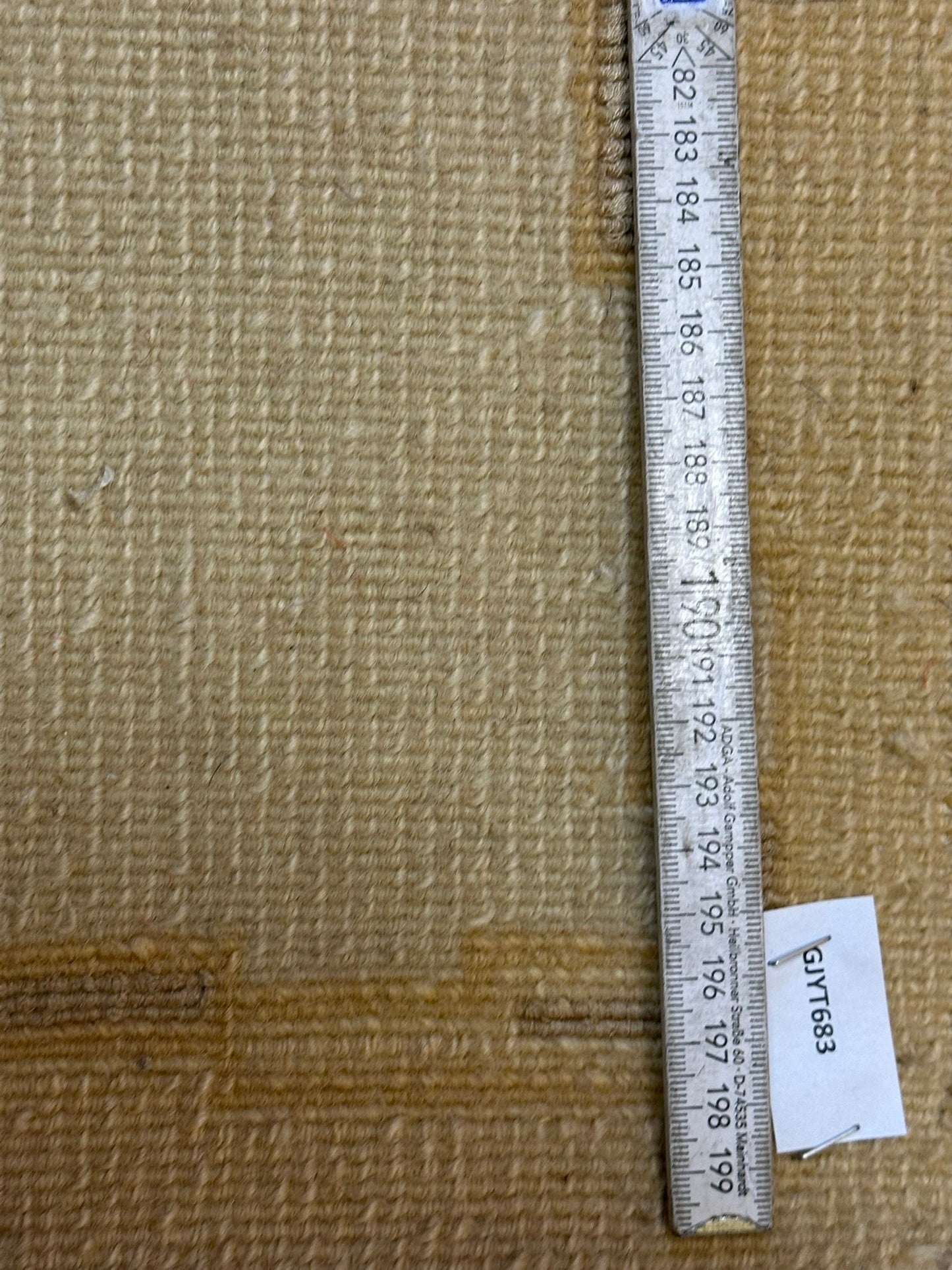Indischer Gabbeh Teppich Handgeknüpft Gelb Geometrisch 160x93 cm