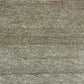 Indischer Gabbeh Teppich Handgeknüpft Olivgrün Unifarben 160x90 cm