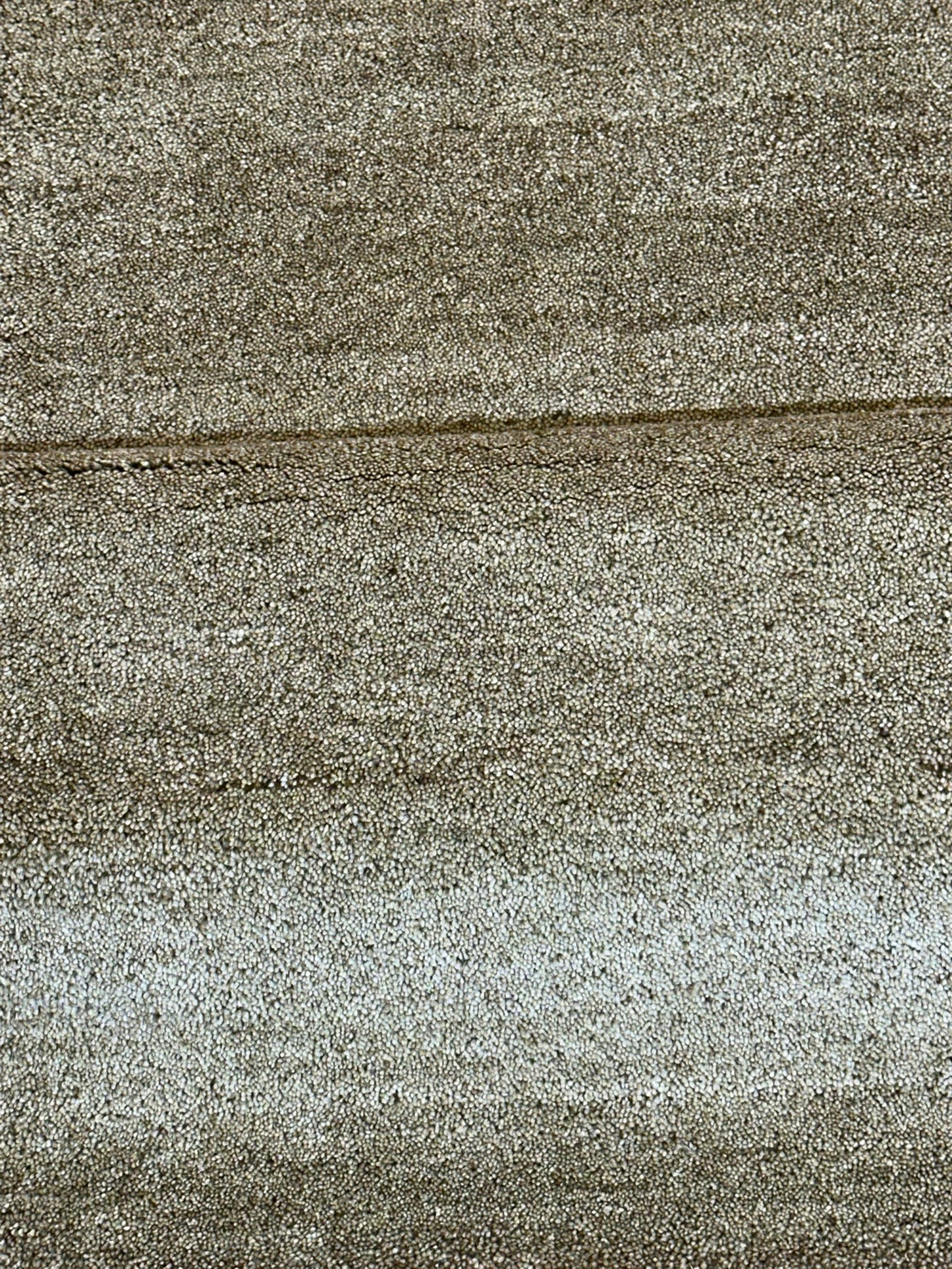 Indischer Gabbeh Teppich Handgeknüpft Olivgrün Unifarben 160x90 cm
