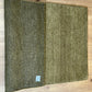 Indischer Gabbeh Teppich Handgeknüpft Olivgrün Unifarben 160x90 cm