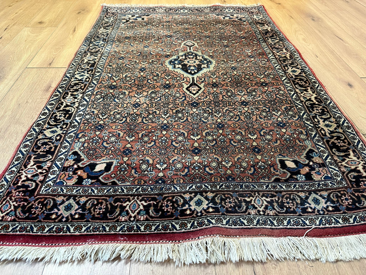 Orientteppich handgeknüpft 170x115 cm Bidjar Schurwolle