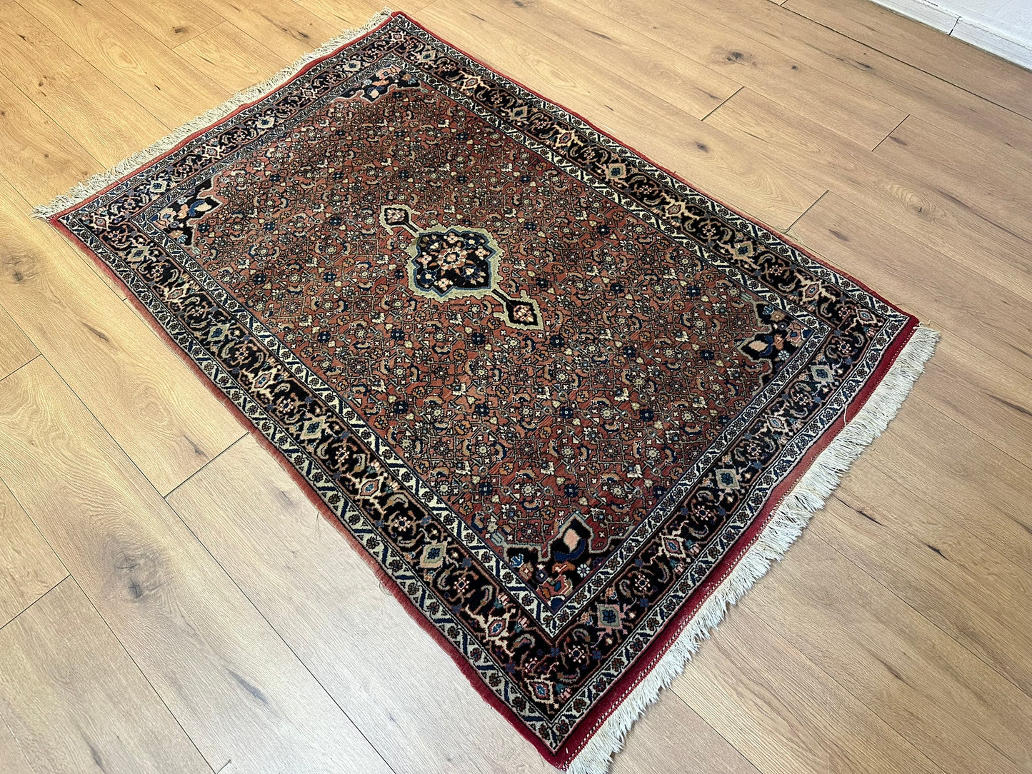 Orientteppich handgeknüpft 170x115 cm Bidjar Schurwolle