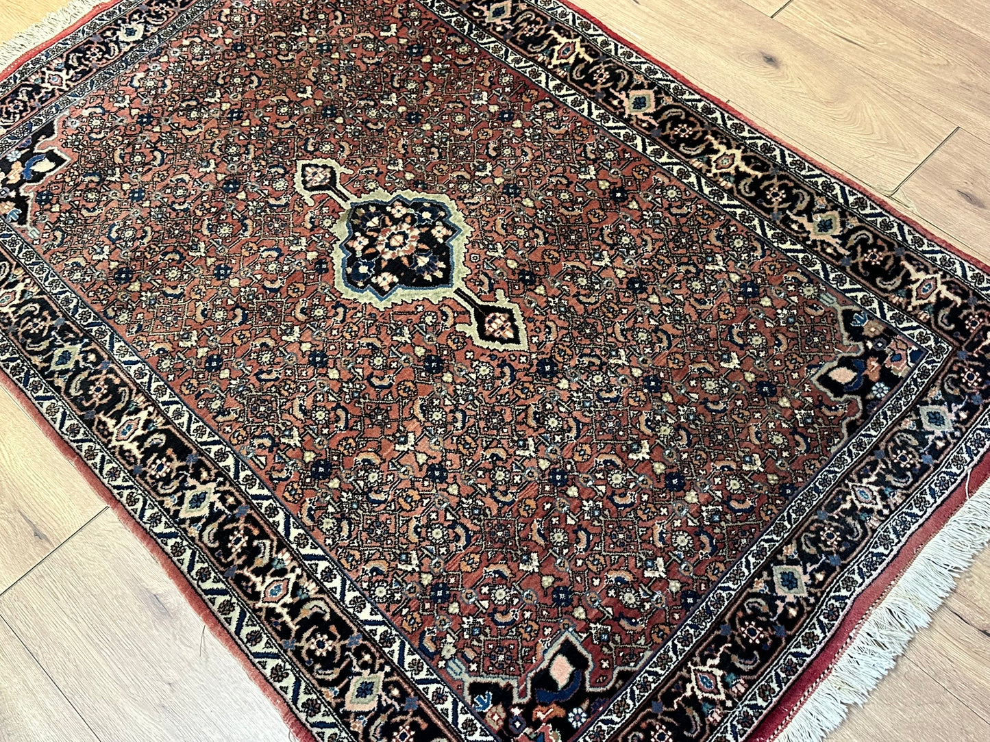 Orientteppich handgeknüpft 170x115 cm Bidjar Schurwolle
