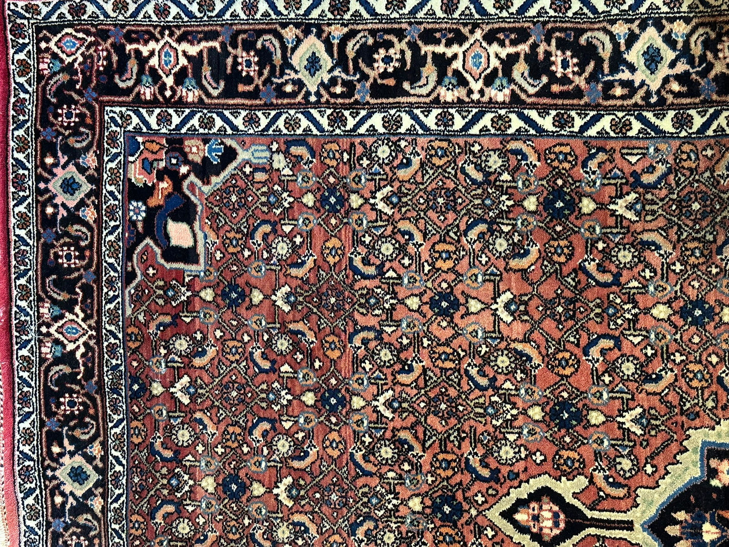 Orientteppich handgeknüpft 170x115 cm Bidjar Schurwolle