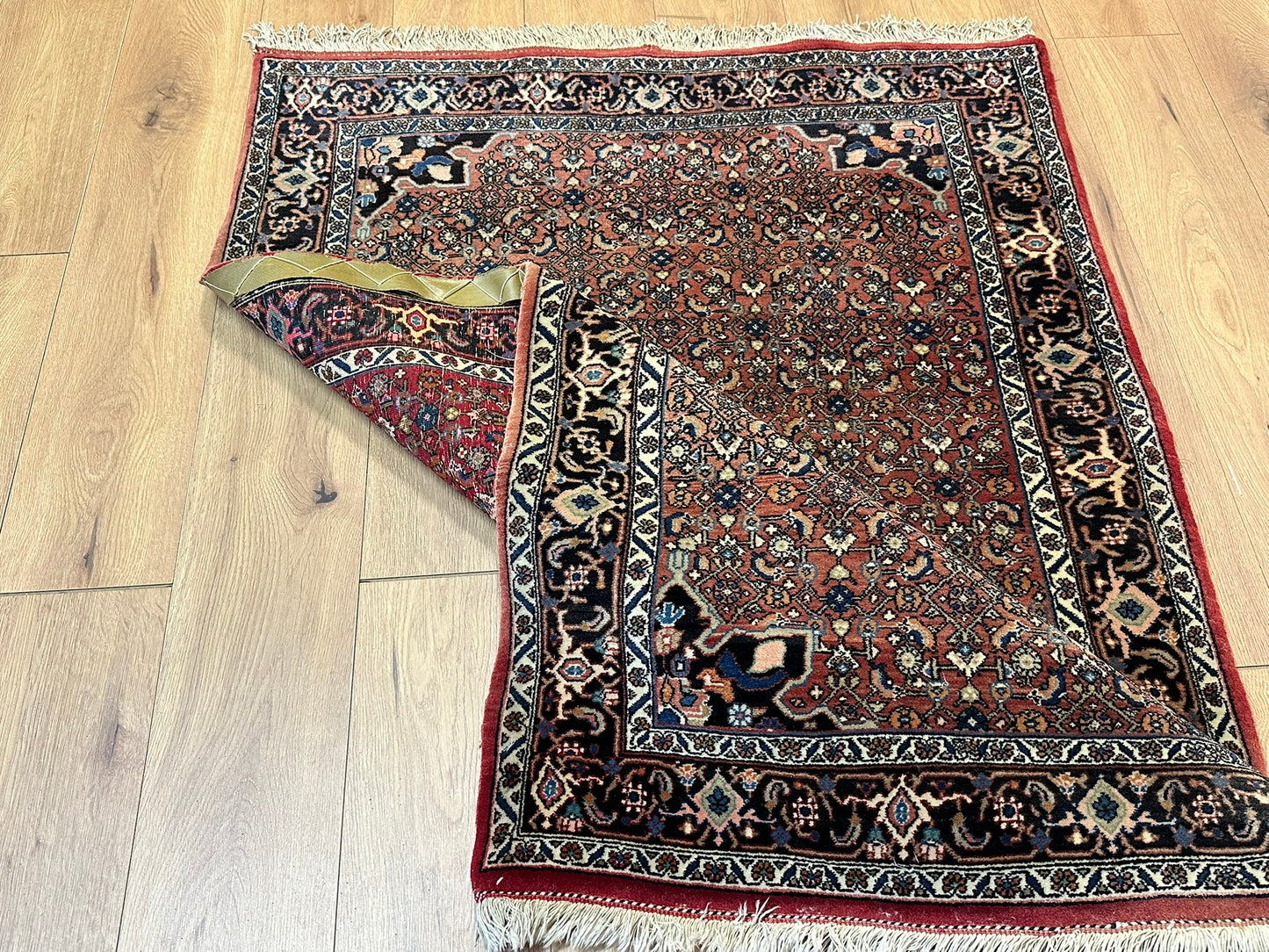 Orientteppich handgeknüpft 170x115 cm Bidjar Schurwolle