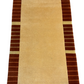 Indischer Gabbeh Orientteppich Handgeknüpft Beige Rostbraun 160x92 cm