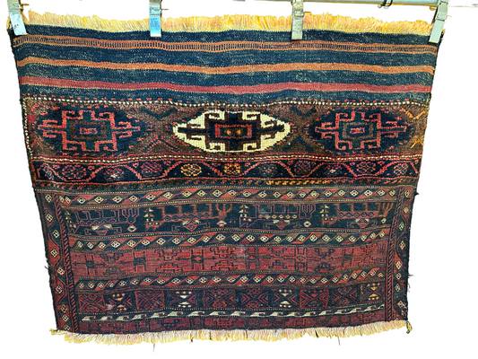 Handgeknüpfter Perser Orientteppich Sumak 88x111 cm