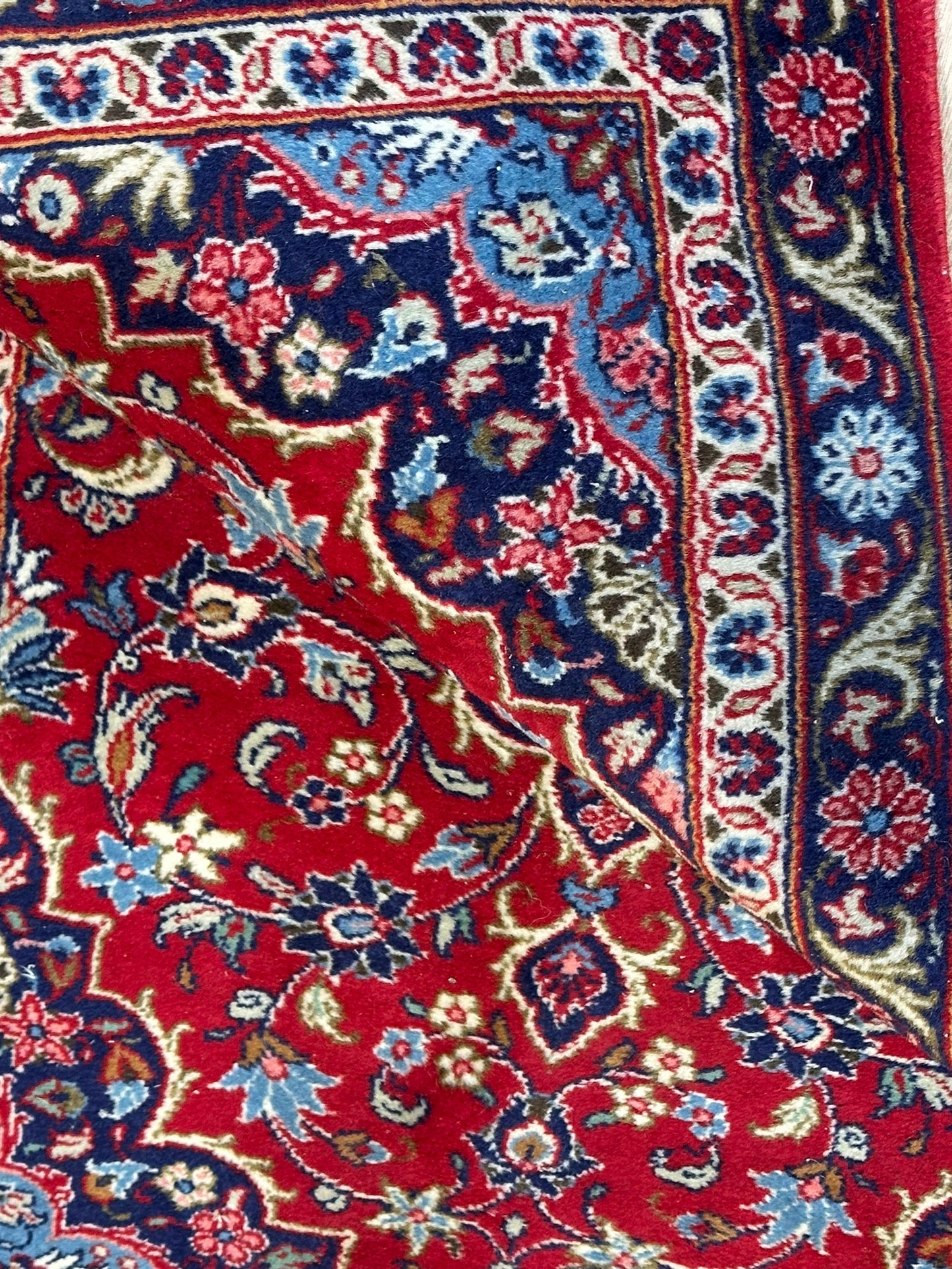 Orientteppich handgeknüpft 133x96 cm Keschan Schurwolle