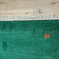 Indischer Gabbeh Orientteppich Handgeknüpft Smaragdgrün Tiermotive 160x90 cm