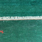 Indischer Gabbeh Orientteppich Handgeknüpft Smaragdgrün Tiermotive 160x90 cm