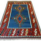 Antik Orientteppich handgeknüpft 285x191 cm Kazak Kelim naturfarben
