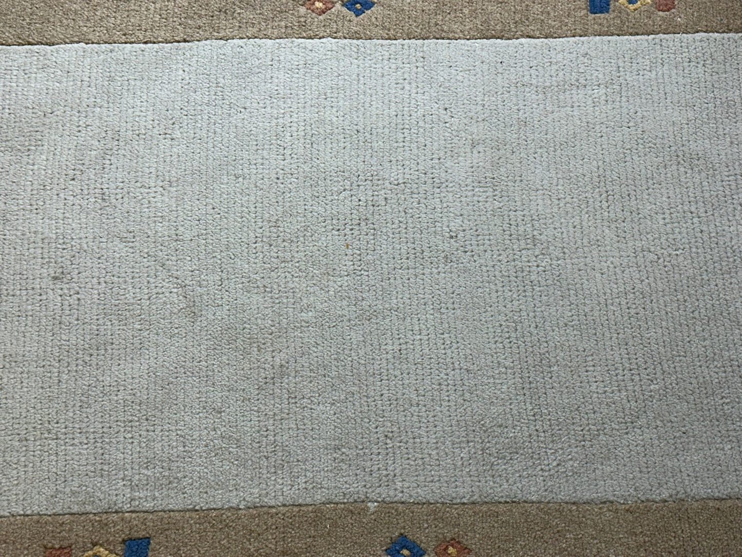 Indischer Gabbeh Orientteppich Handgeknüpft Beige Sand 160x90 cm