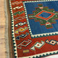 Antik Orientteppich handgeknüpft 285x191 cm Kazak Kelim naturfarben