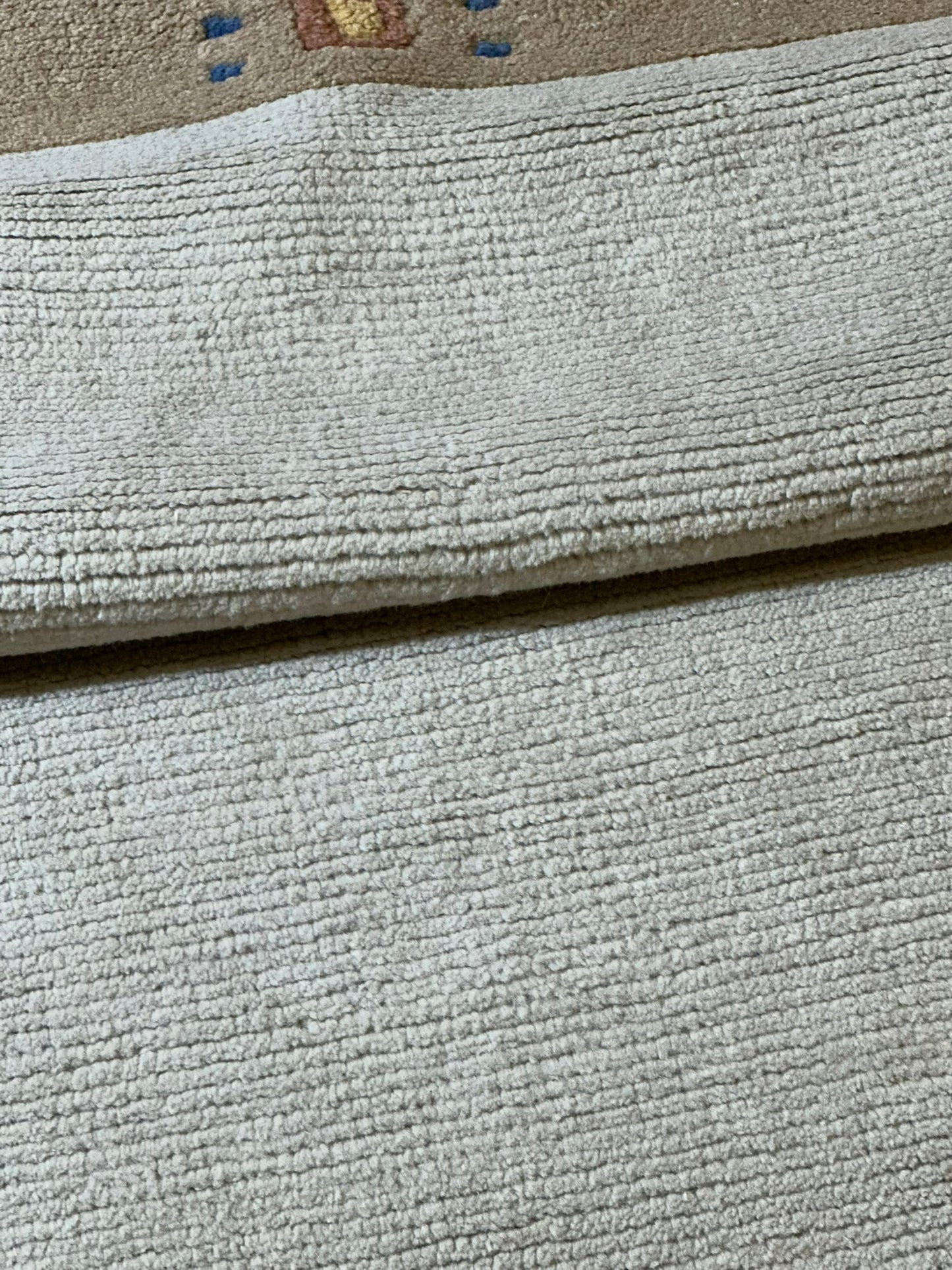 Indischer Gabbeh Orientteppich Handgeknüpft Beige Sand 160x90 cm
