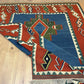 Antik Orientteppich handgeknüpft 285x191 cm Kazak Kelim naturfarben