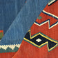 Antik Orientteppich handgeknüpft 285x191 cm Kazak Kelim naturfarben