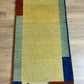 Indischer Gabbeh Orientteppich Handgeknüpft Gelb Bunt 140x70 cm