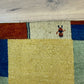 Indischer Gabbeh Orientteppich Handgeknüpft Gelb Bunt 140x70 cm