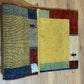 Indischer Gabbeh Orientteppich Handgeknüpft Gelb Bunt 140x70 cm