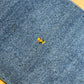 Indischer Gabbeh Orientteppich Handgeknüpft Blau Tiermotive 125x65 cm