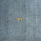 Indischer Gabbeh Orientteppich Handgeknüpft Blau Tiermotive 125x65 cm