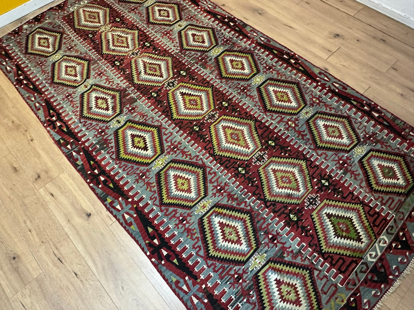 Antik Orientteppich handgeknüpft 320x180 cm Kelim Anatolien Naturfarben