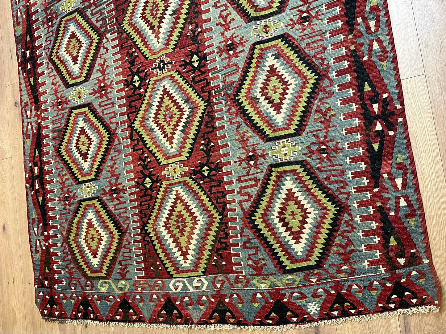 Antik Orientteppich handgeknüpft 320x180 cm Kelim Anatolien Naturfarben