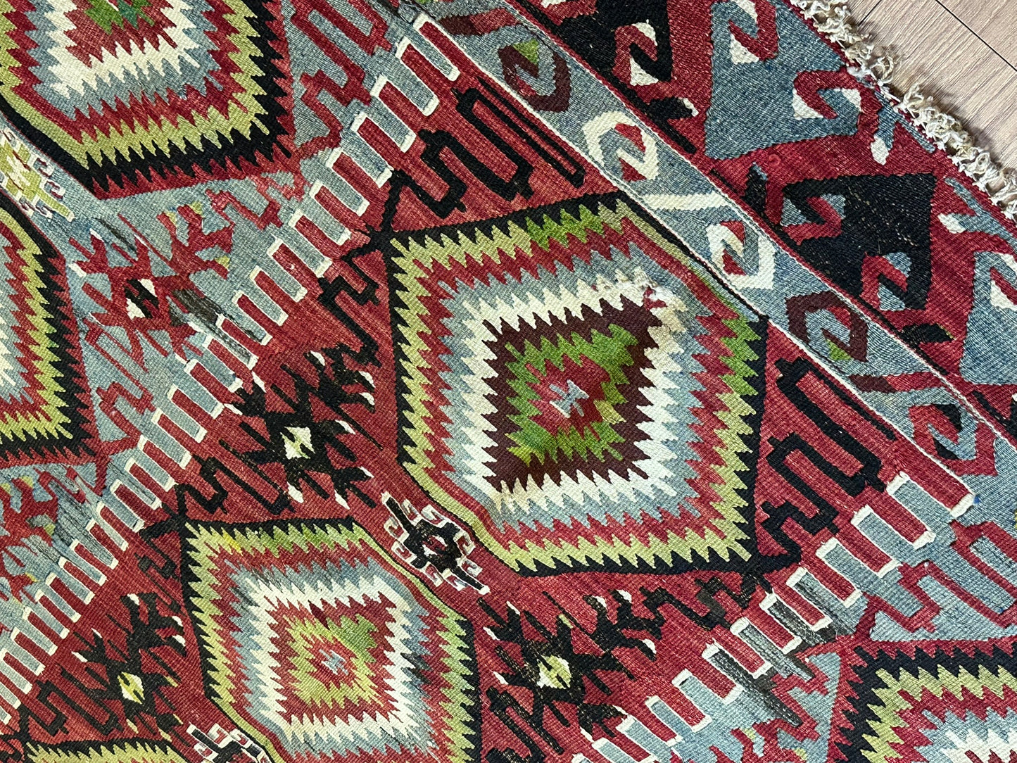 Antik Orientteppich handgeknüpft 320x180 cm Kelim Anatolien Naturfarben