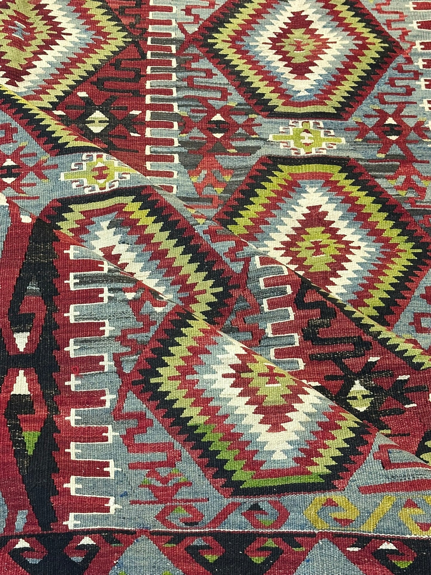 Antik Orientteppich handgeknüpft 320x180 cm Kelim Anatolien Naturfarben