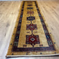 Orientteppich handgeknüpft 282x80 cm Gabbeh Schurwolle