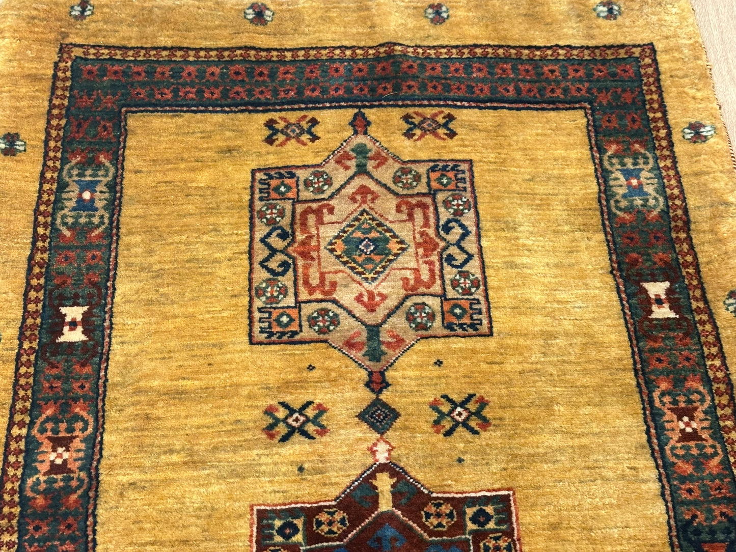 Orientteppich handgeknüpft 282x80 cm Gabbeh Schurwolle