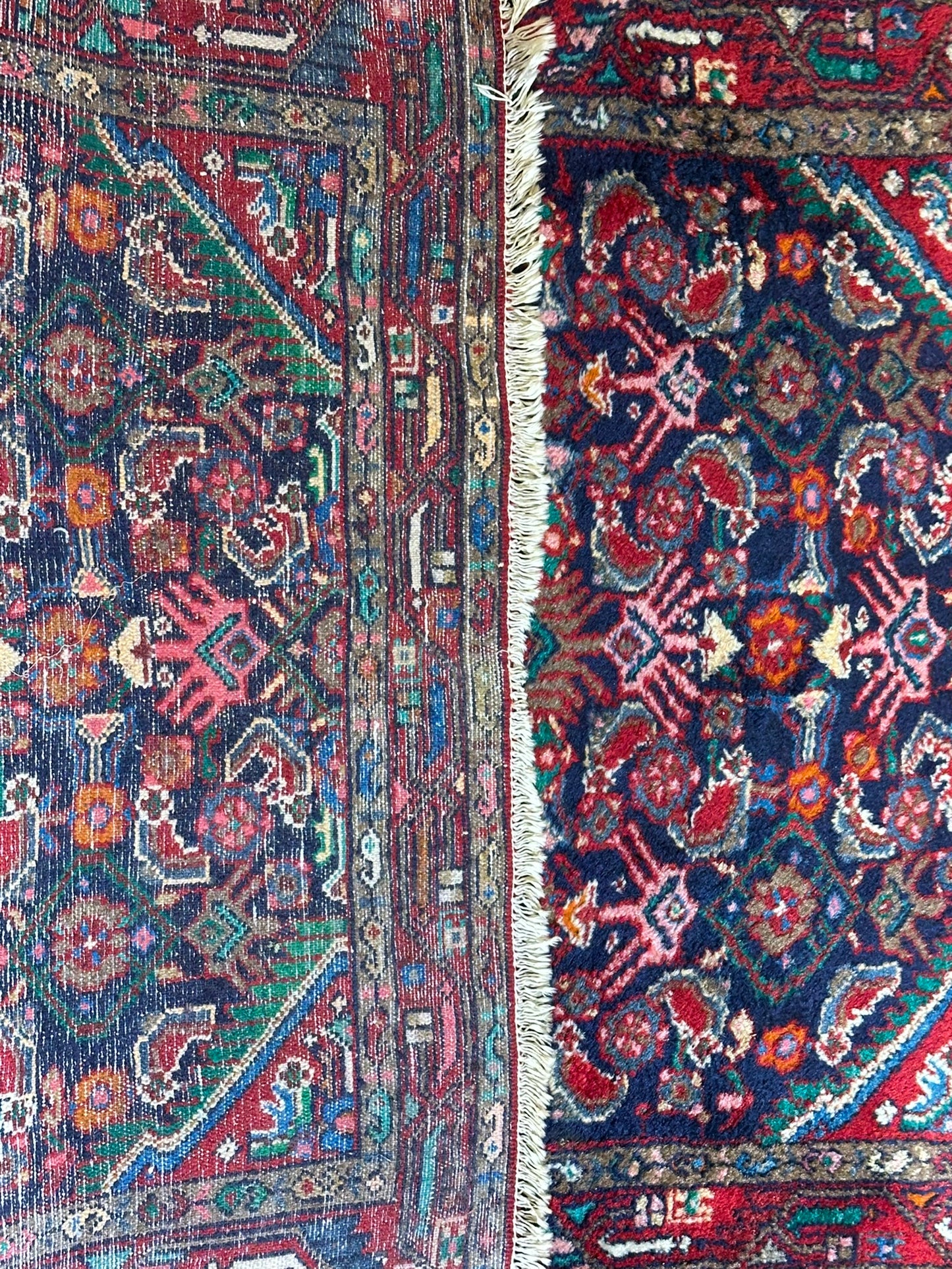 Orientteppich handgeknüpft Hamadan Art Deco 147x105 cm