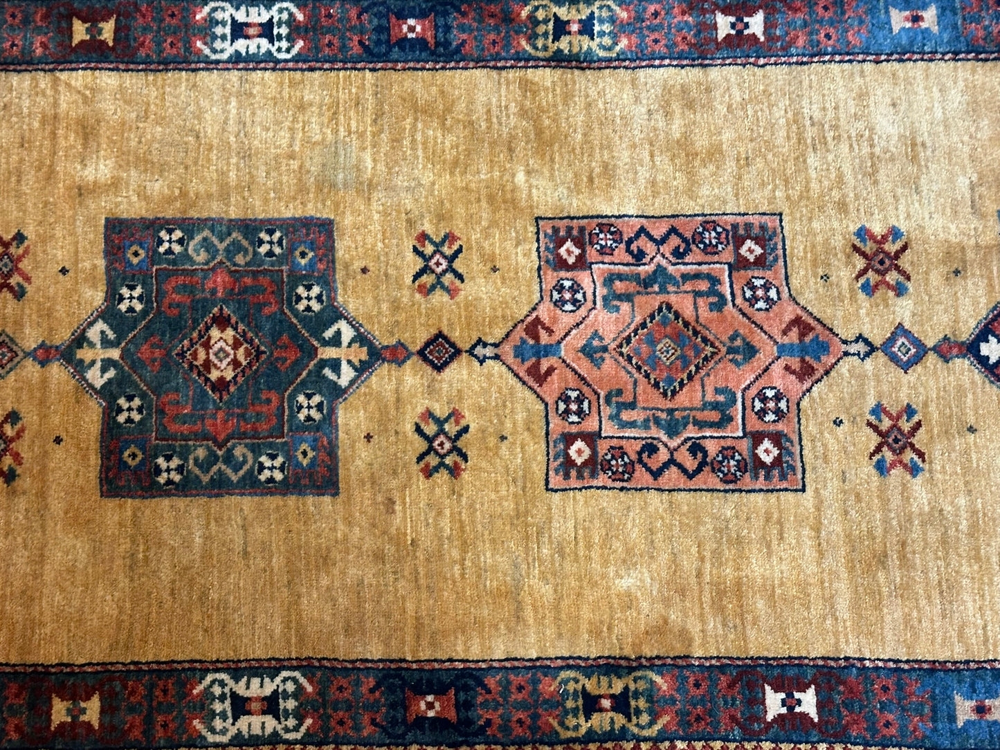 Orientteppich handgeknüpft 282x80 cm Gabbeh Schurwolle