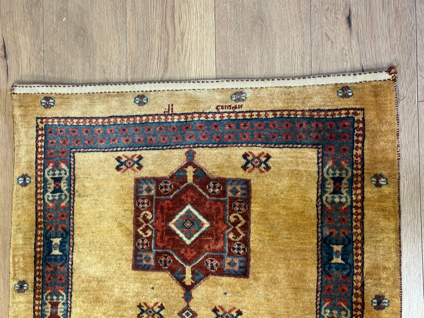 Orientteppich handgeknüpft 282x80 cm Gabbeh Schurwolle