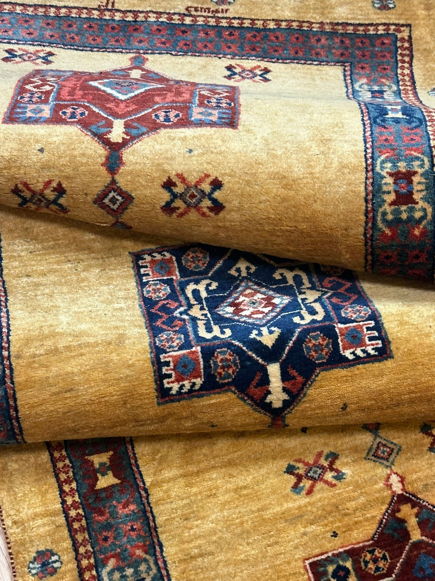 Orientteppich handgeknüpft 282x80 cm Gabbeh Schurwolle