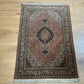 Orientteppich Täbriz 50 Raj mit Seide Handgeknüpft Altrosa 124x80 cm