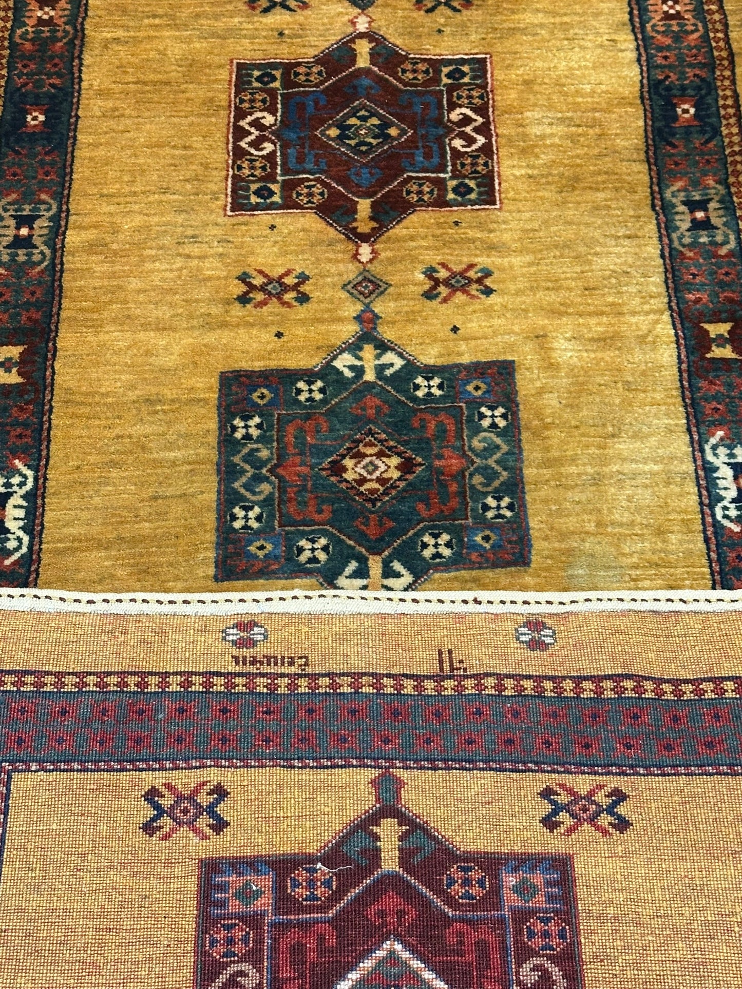 Orientteppich handgeknüpft 282x80 cm Gabbeh Schurwolle